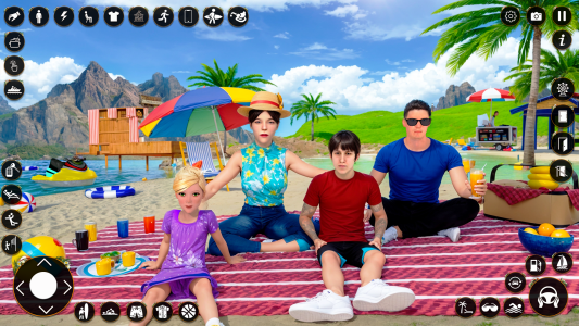 اسکرین شات 4 بازی Virtual Family Summer Vacation