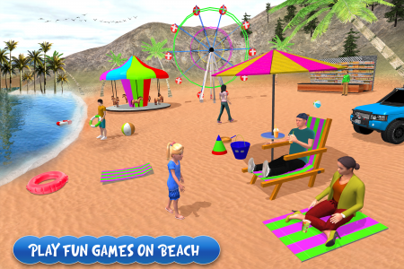 اسکرین شات بازی Virtual Family Summer Vacation 1