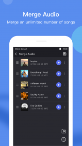 اسکرین شات برنامه Music Editor 3