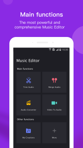 اسکرین شات 1 برنامه Music Editor