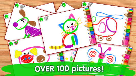 اسکرین شات 6 بازی Toddler Drawing Apps for Kids