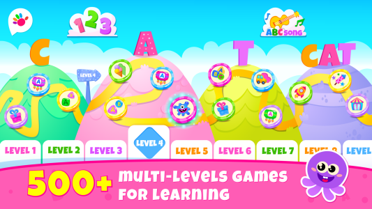 اسکرین شات 1 برنامه Learn ABC Reading Games for 3!
