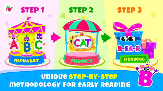 اسکرین شات برنامه Reading Academy! Learn to Read 3