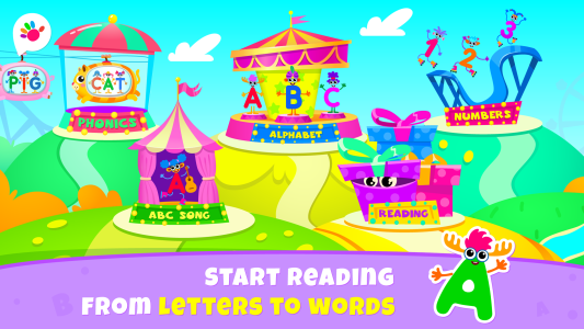 اسکرین شات 2 برنامه Learn ABC Reading Games for 3!