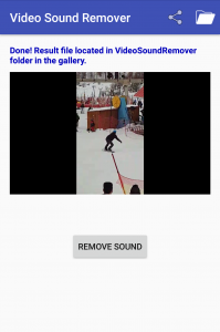 اسکرین شات برنامه Video Sound Remover 3