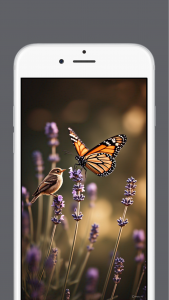 اسکرین شات 5 برنامه Birds and Flowers Wallpapers
