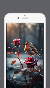 اسکرین شات 2 برنامه Birds and Flowers Wallpapers