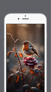 اسکرین شات 1 برنامه Birds and Flowers Wallpapers