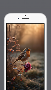 اسکرین شات 4 برنامه Birds and Flowers Wallpapers