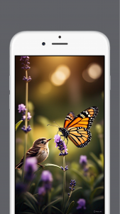 اسکرین شات 6 برنامه Birds and Flowers Wallpapers