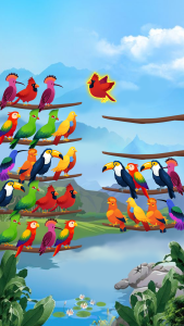 اسکرین شات 1 بازی Bird Sort - Color Puzzle