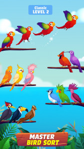 اسکرین شات بازی Bird Sort: Color Puzzle Game 2