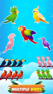 اسکرین شات 1 بازی Bird Sort - Color Birds Game