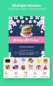 اسکرین شات 4 برنامه Birthday Invitation Maker