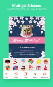 اسکرین شات برنامه Birthday Invitation Maker : Invitation Card Maker 4