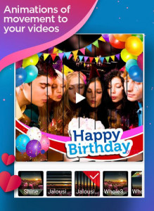 اسکرین شات برنامه Happy birthday 🎂 video maker 1