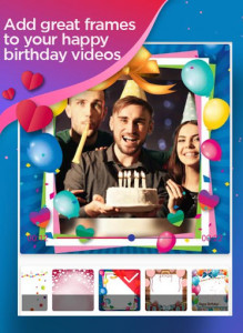 اسکرین شات برنامه Happy birthday 🎂 video maker 2
