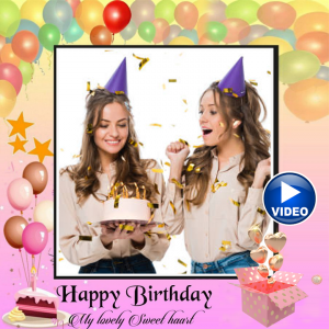 اسکرین شات 4 برنامه Birthday video maker music