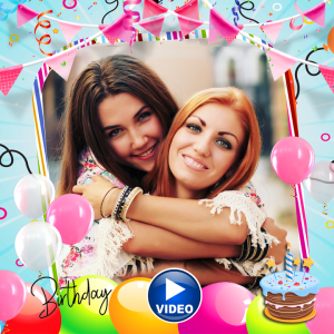 اسکرین شات 2 برنامه Birthday video maker music