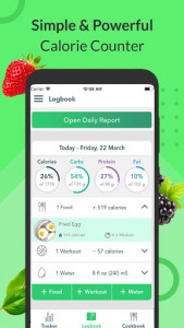 اسکرین شات برنامه Calorie Counter, Carb Manager & Keto by Freshbit 1
