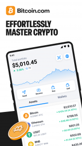 اسکرین شات 1 برنامه Bitcoin.com Wallet: Buy, Sell