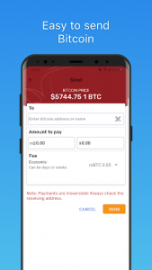 اسکرین شات برنامه Bitcoin Wallet Blockchain 2