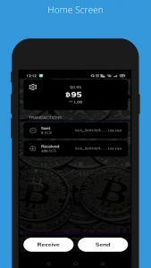 اسکرین شات برنامه Bitcoin Black Wallet 2