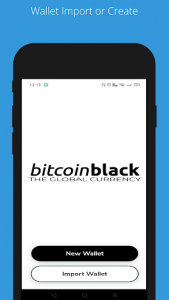 اسکرین شات برنامه Bitcoin Black Wallet 1