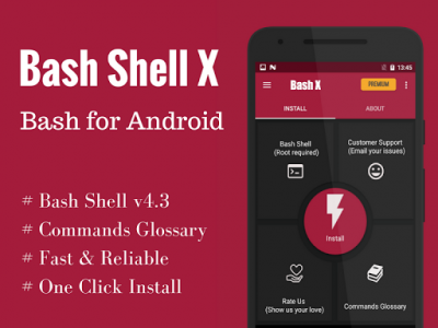 اسکرین شات برنامه Bash Shell X [Root] 1