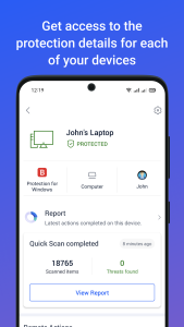 اسکرین شات 6 برنامه Bitdefender Central