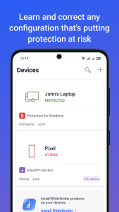 اسکرین شات 5 برنامه Bitdefender Central