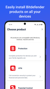 اسکرین شات 2 برنامه Bitdefender Central
