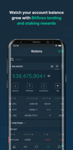 اسکرین شات 4 برنامه Bitfinex: Trade Digital Assets