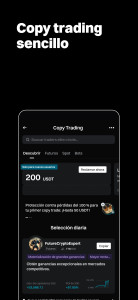 اسکرین شات 3 برنامه Bitget - Tradea BTC y cripto