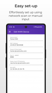 اسکرین شات برنامه WolOn - Wake on LAN Widgets 2