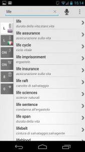 اسکرین شات برنامه Free Dict Italian English 3