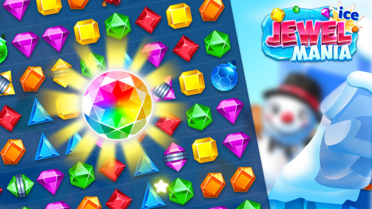 اسکرین شات بازی Jewel Ice Mania:Match 3 Puzzle 1