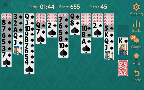 اسکرین شات بازی Spider Solitaire: Kingdom 3