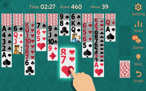 اسکرین شات بازی Spider Solitaire: Kingdom 1