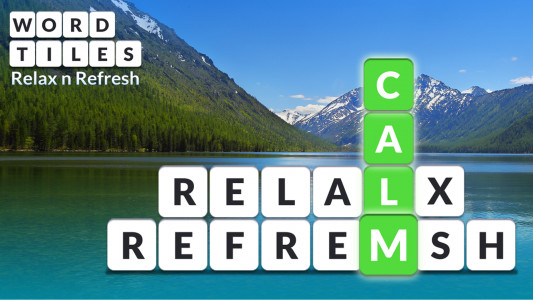 اسکرین شات 1 بازی Word Tiles: Relax n Refresh
