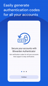 اسکرین شات برنامه Bitwarden Authenticator 1