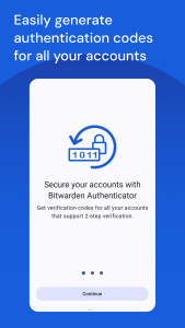 اسکرین شات 1 برنامه Bitwarden Authenticator