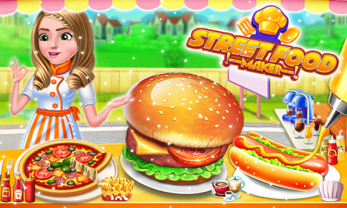 اسکرین شات بازی Street Food Pizza Cooking Game 1