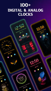 اسکرین شات 6 برنامه Always on display clock widget