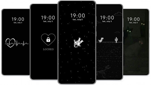 اسکرین شات 4 برنامه Black Aesthetic Wallpaper