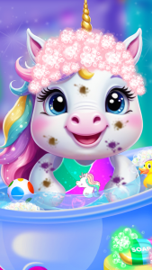 اسکرین شات بازی newborn unicorn care game 1