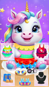 اسکرین شات بازی newborn unicorn care game 3