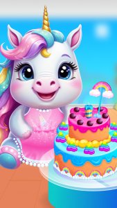 اسکرین شات بازی newborn unicorn care game 4