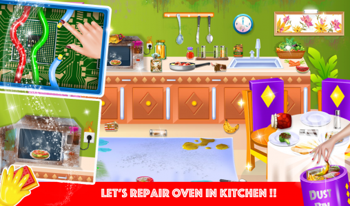 اسکرین شات برنامه Home Clean Up Girl Game 2