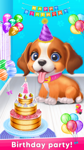 اسکرین شات برنامه Puppy bubble bath care game 4